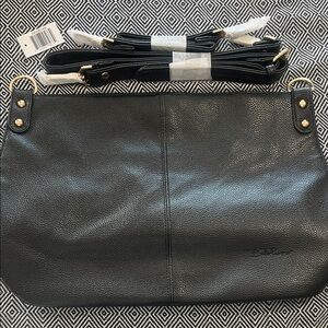 Chic Black Leather Shoulder Bag